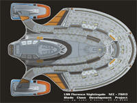 USS Florence Nightingale topview